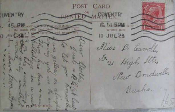 Postcard back